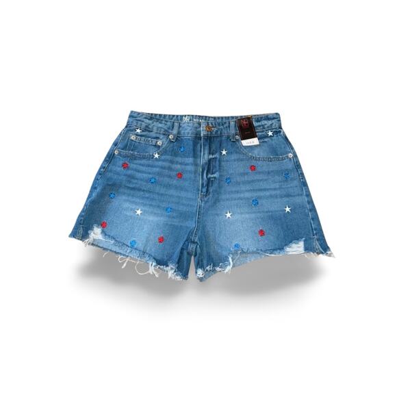 NEW NO BOUNDARIES JULY 4TH AMERICAN JEAN SHORTS SIZE 11 NWT - Picture 1 of 4